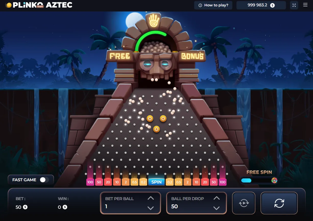 Plinko Aztec 1000 Game