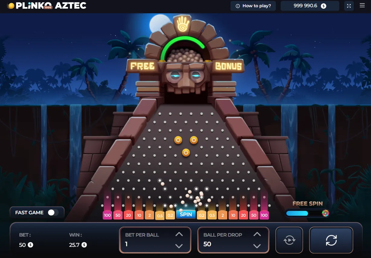 Plinko Aztec 1000 demo